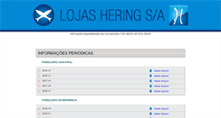 Desktop Screenshot of lojasheringsa.com.br