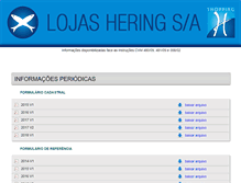 Tablet Screenshot of lojasheringsa.com.br